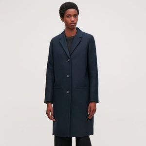 Cos Navy wool coat